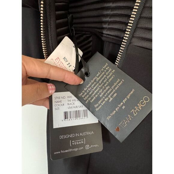 Zhivago THE WILL DRESS black AU8/US4 - Picture 7 of 9